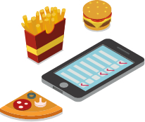 Foodcrush Online Pick up take away drive-thru system
